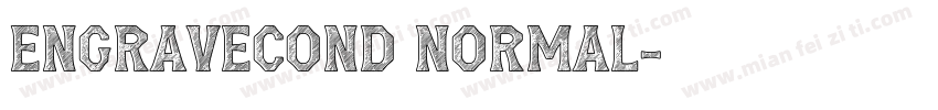 EngraveCond Normal字体转换